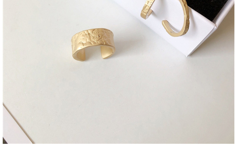 Fashion Small Gold Pleated Tin Foil Opening Ring,Fashion Rings