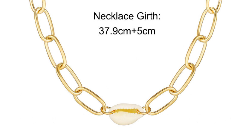 Fashion Gold Single Shell Necklace,Pendants
