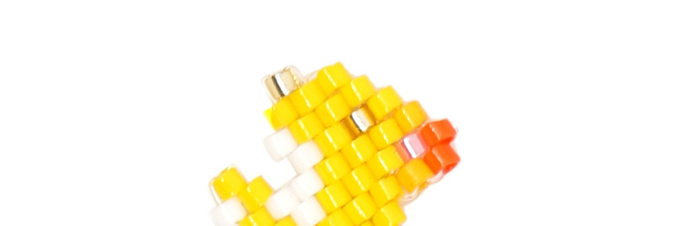 Fashion Yellow Squirrel Rice Bead Woven Bracelet,Jewelry Findings & Components