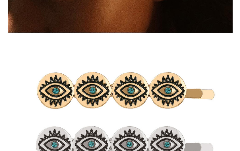 Fashion Gold Alloy Diamond Eye Clip,Hairpins