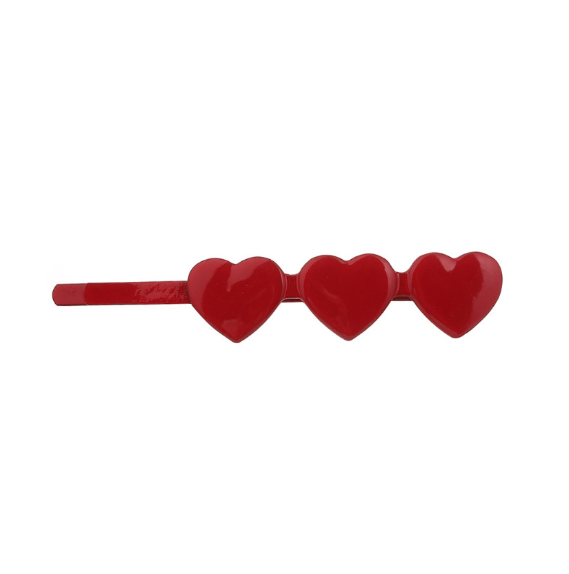 Fashion Red Heart Alloy Poker Hair Clips,Hairpins