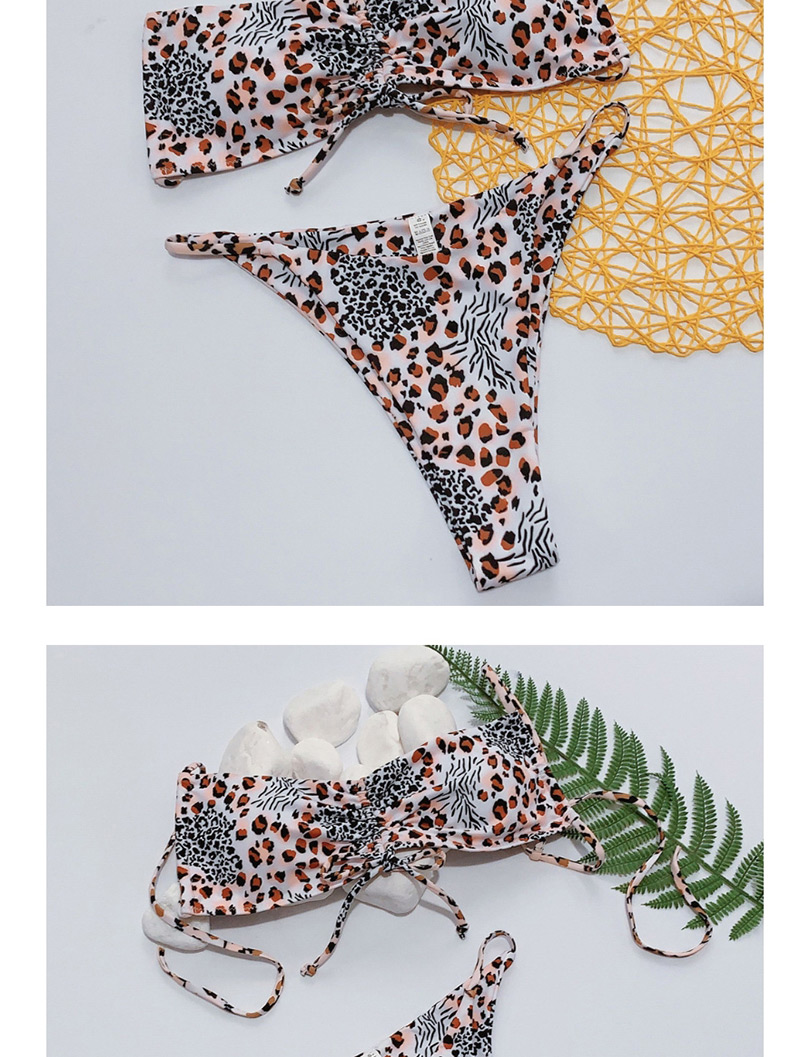 Fashion Leopard Bandage Swimsuit Split,Bikini Sets