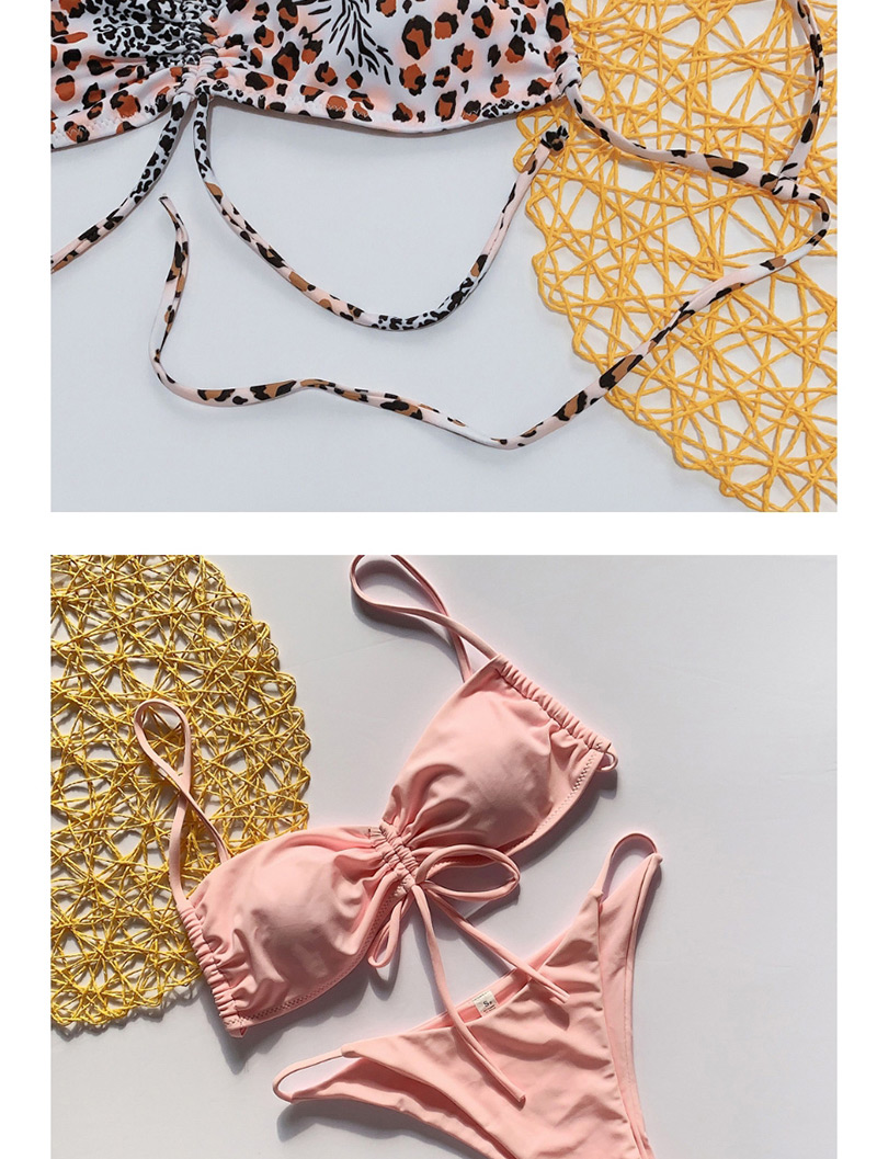 Fashion Pink Bandage Swimsuit Split,Bikini Sets