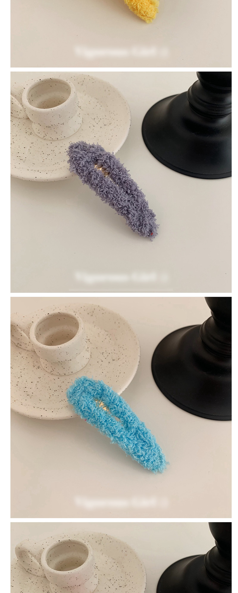 Fashion Water Drop - Purple Plush Bb Clip,Hairpins