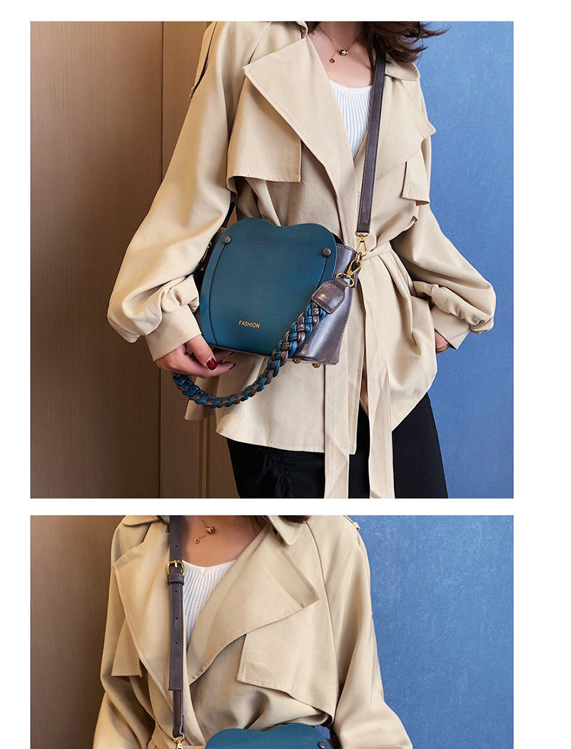 Fashion Blue Contrast Shoulder Hand Crossbody Bag,Handbags