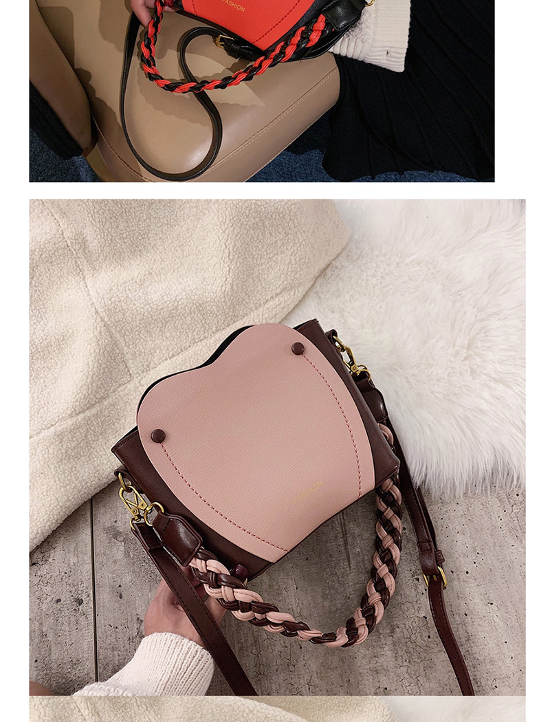 Fashion Red Contrast Shoulder Hand Crossbody Bag,Handbags