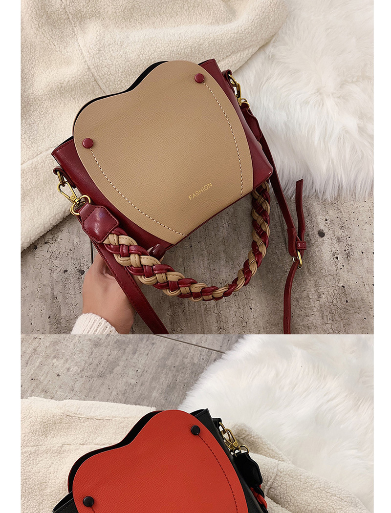 Fashion Khaki Contrast Shoulder Hand Crossbody Bag,Handbags