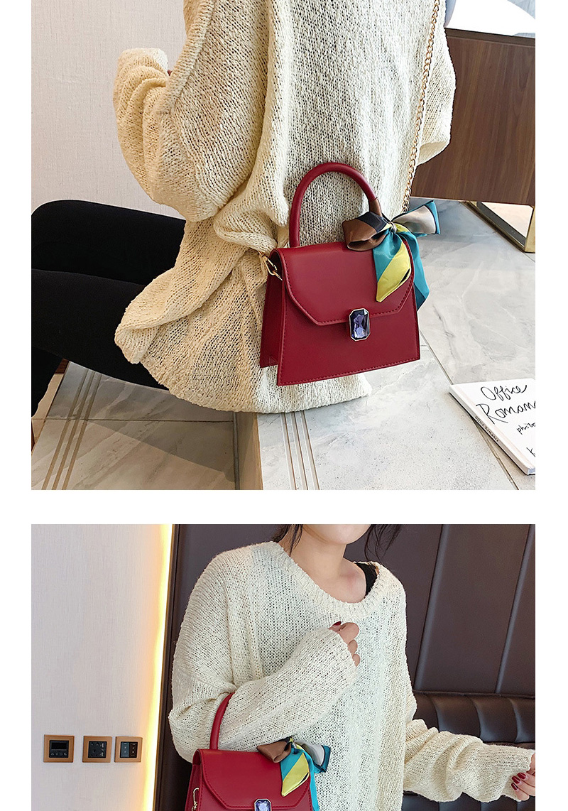 Fashion Blue Chain Shoulder-shoulder Messenger Bag,Handbags
