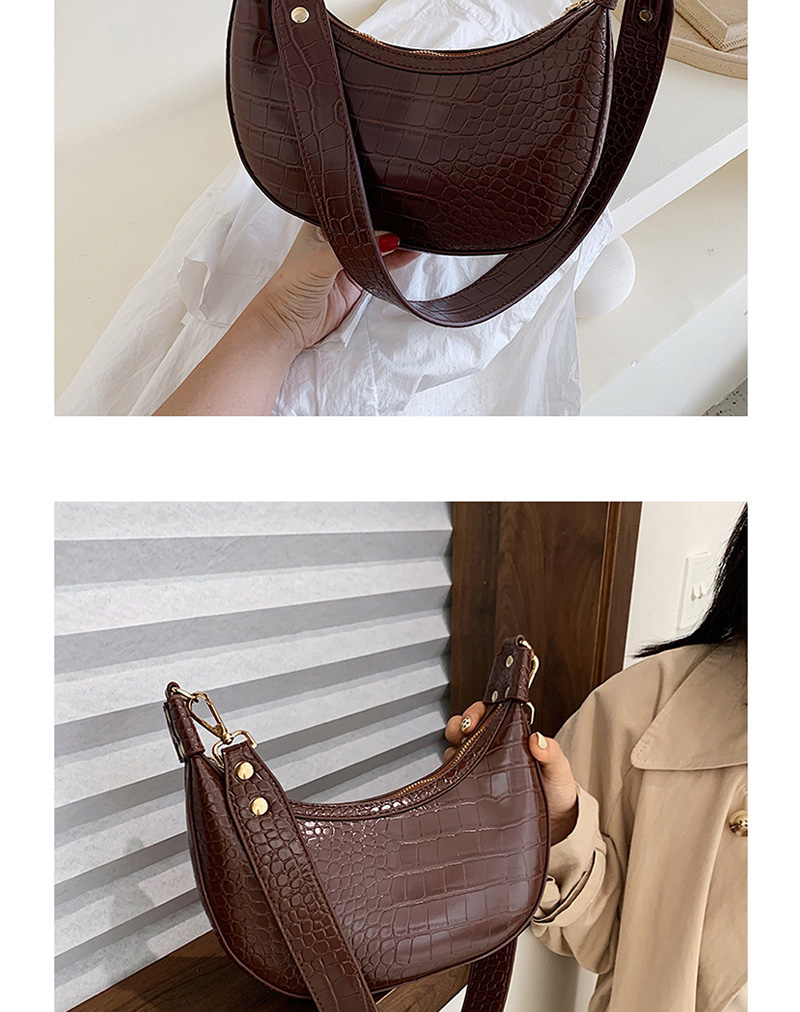 Fashion Black Crocodile Hand Shoulder Bag,Handbags