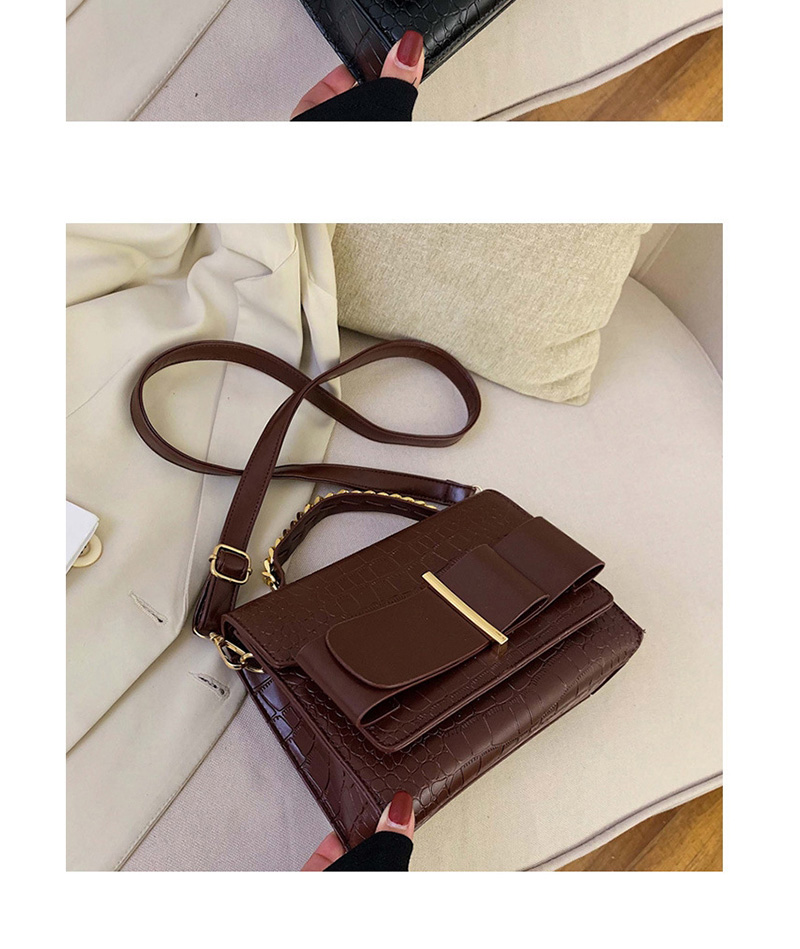 Fashion Brown Bow Chain Messenger Tote,Handbags
