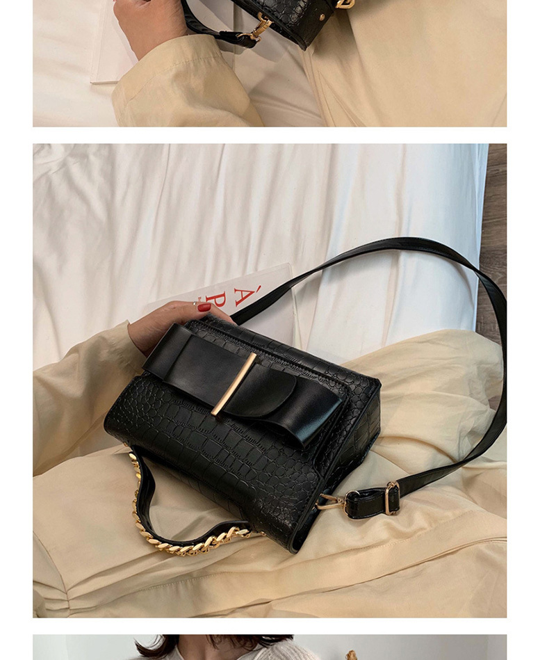 Fashion Brown Bow Chain Messenger Tote,Handbags