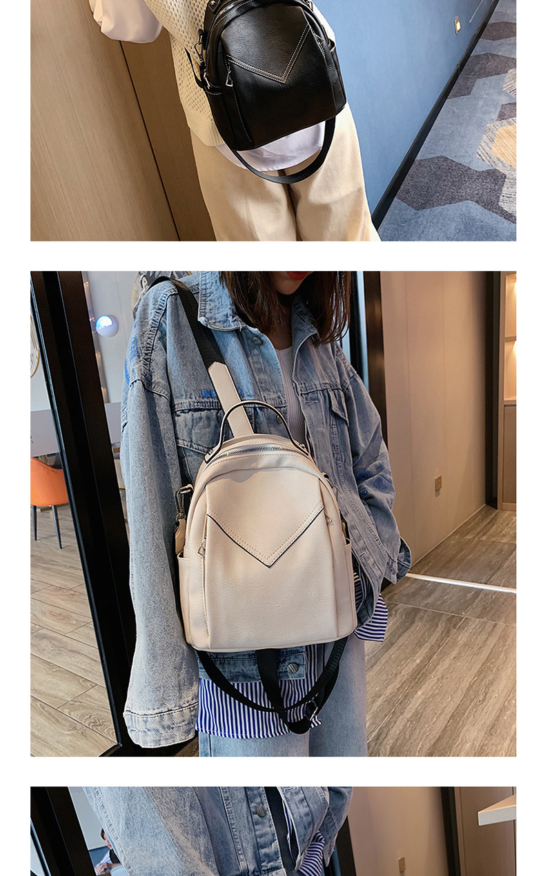 Fashion Silver Grey Stitching Backpack,Backpack
