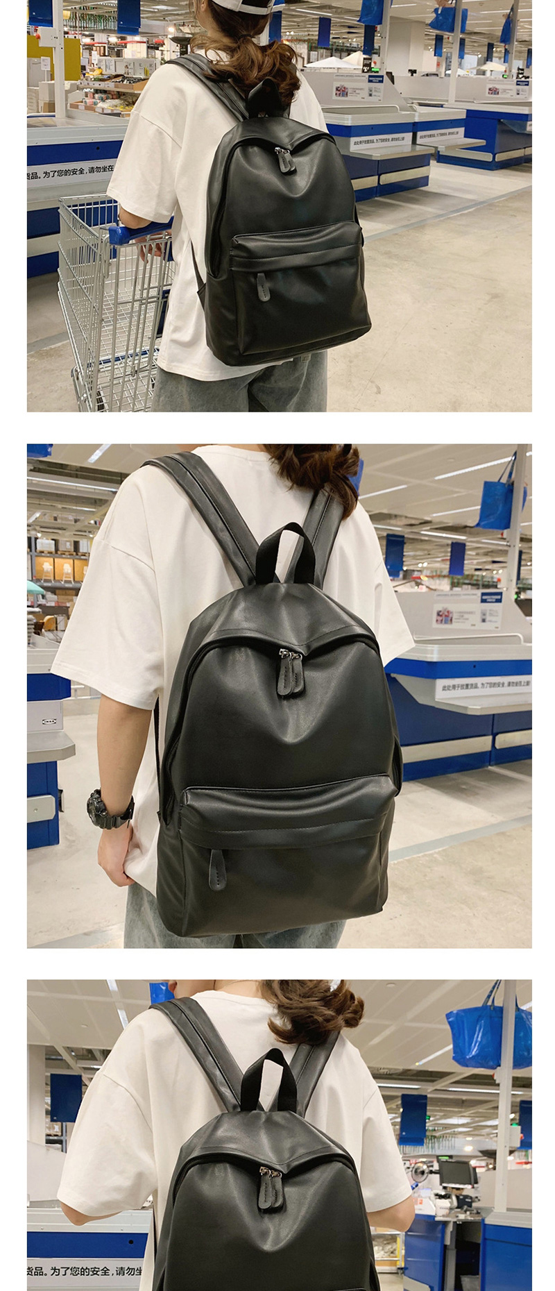 Fashion Black Backpack,Backpack