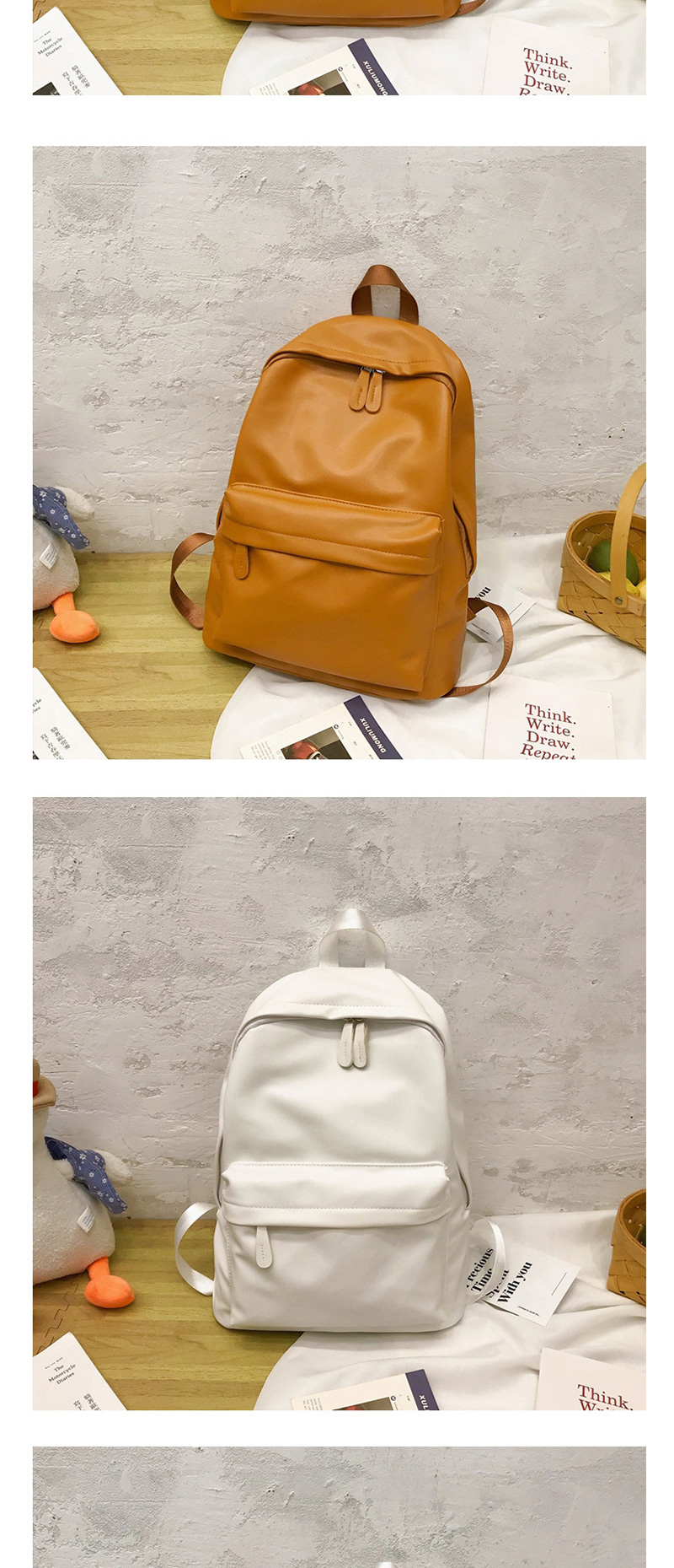 Fashion White Backpack,Backpack