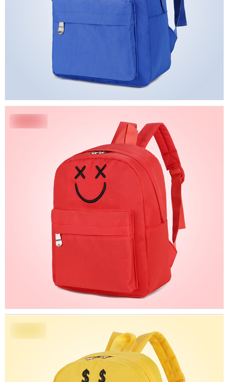 Fashion Pink Canvas Smiley Shoulder Bag,Backpack