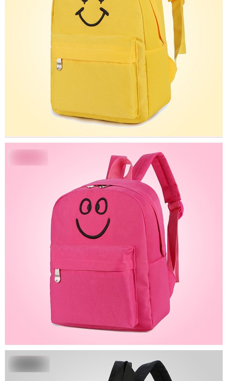 Fashion Red Canvas Smiley Shoulder Bag,Backpack