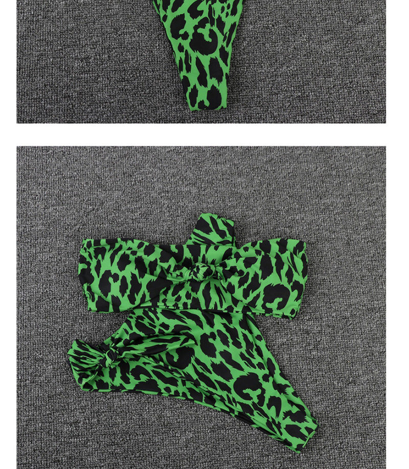 Fashion Green Knotted Lace-up Swimsuit,Bikini Sets
