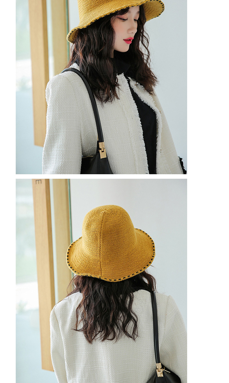Fashion Orange Lace Knit Hat,Sun Hats