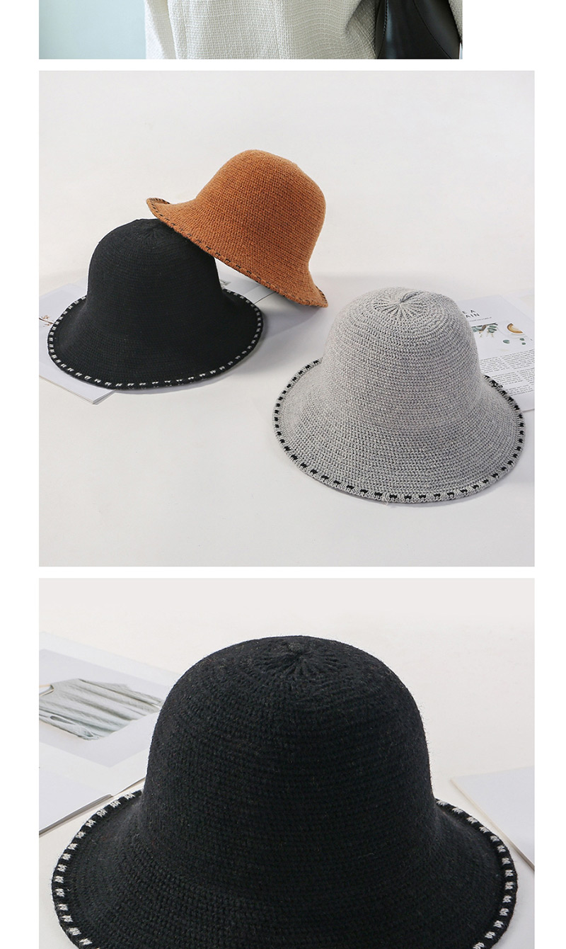 Fashion Light Grey Lace Knit Hat,Sun Hats