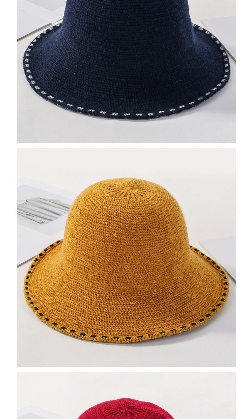 Fashion Yellow Lace Knit Hat,Sun Hats