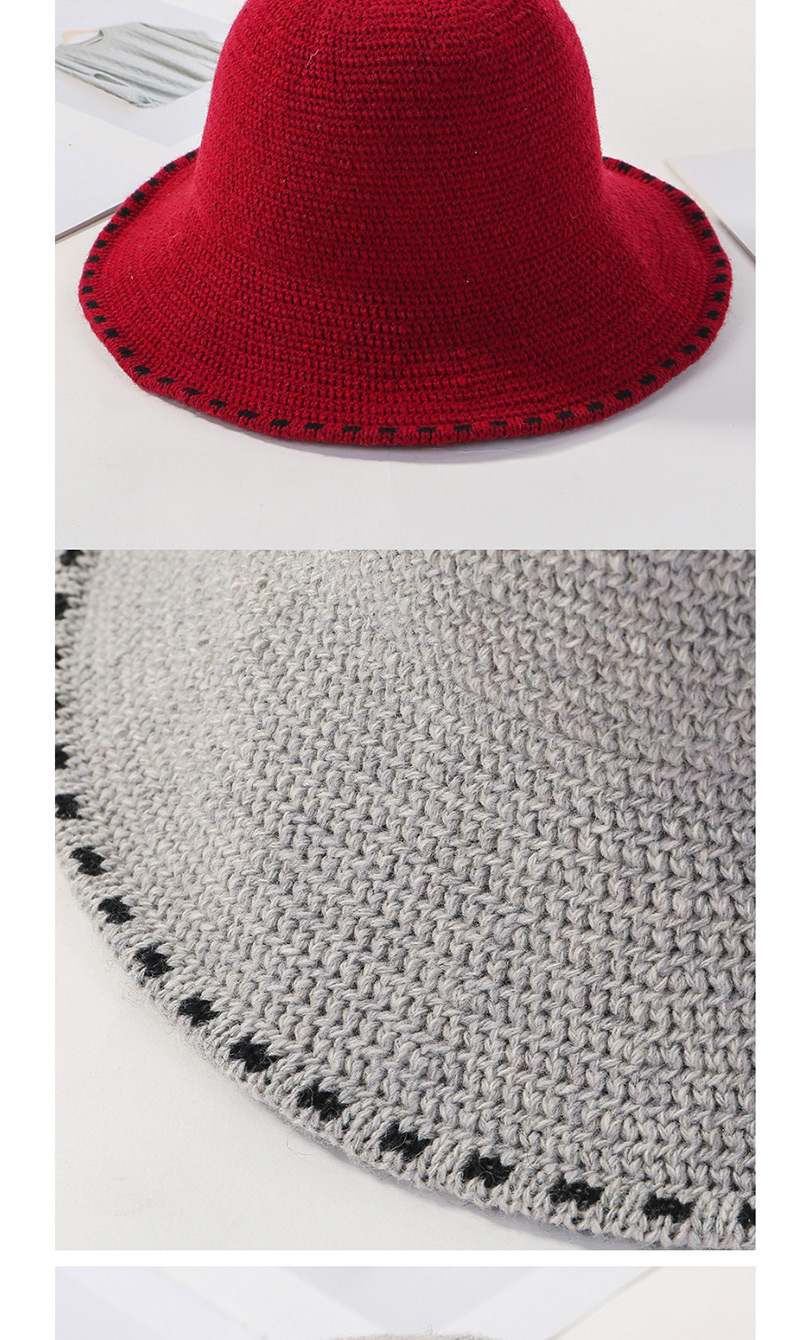 Fashion Light Grey Lace Knit Hat,Sun Hats