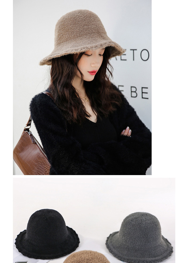 Fashion Black Lace-up Velvet Knit Cap,Sun Hats