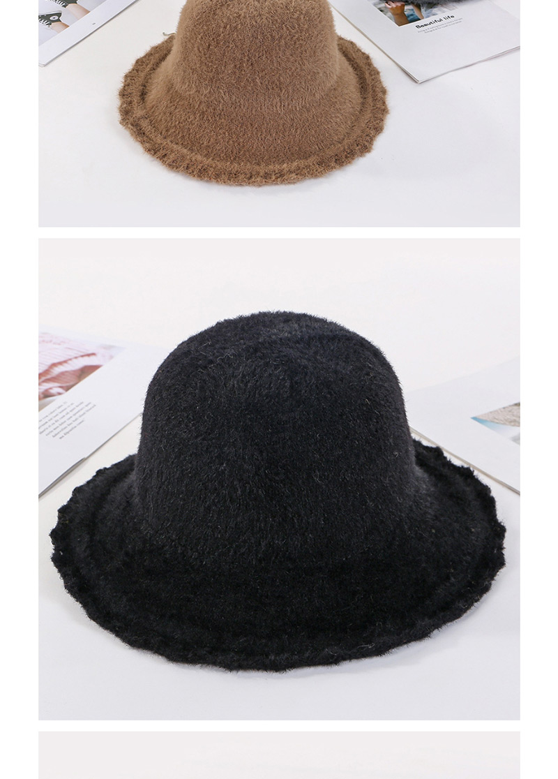 Fashion Beige Lace-up Velvet Knit Cap,Sun Hats