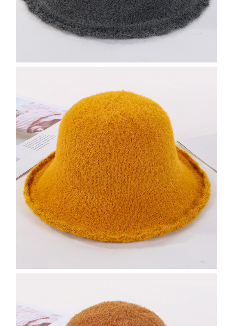 Fashion Yellow Lace-up Velvet Knit Cap,Sun Hats