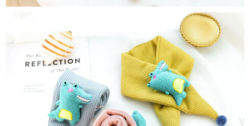 Fashion Caramel Colour Crocodile Triangle Scarf Baby Scarf,knitting Wool Scaves