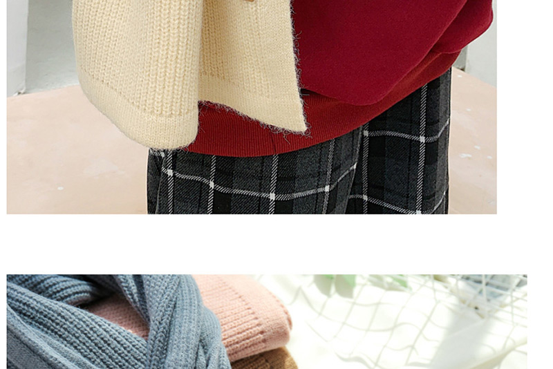 Fashion Caramel Colour Knitted Woolen Thickened Bib Shawl,knitting Wool Scaves