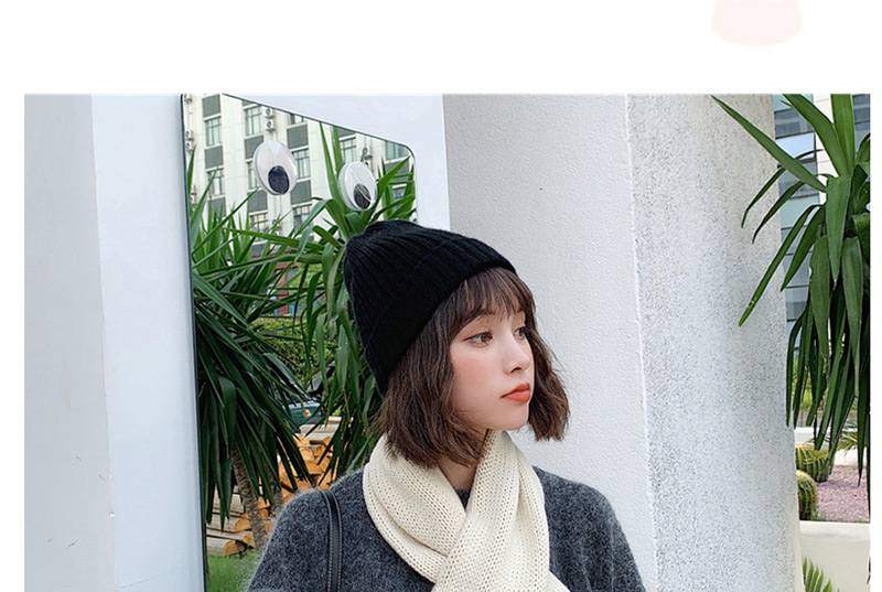 Fashion Creamy-white Double-layer Short Cross Collar,knitting Wool Scaves