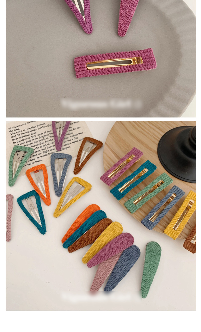 Fashion Water Drop - Purple Geometric Bb Clip (single Price),Hairpins