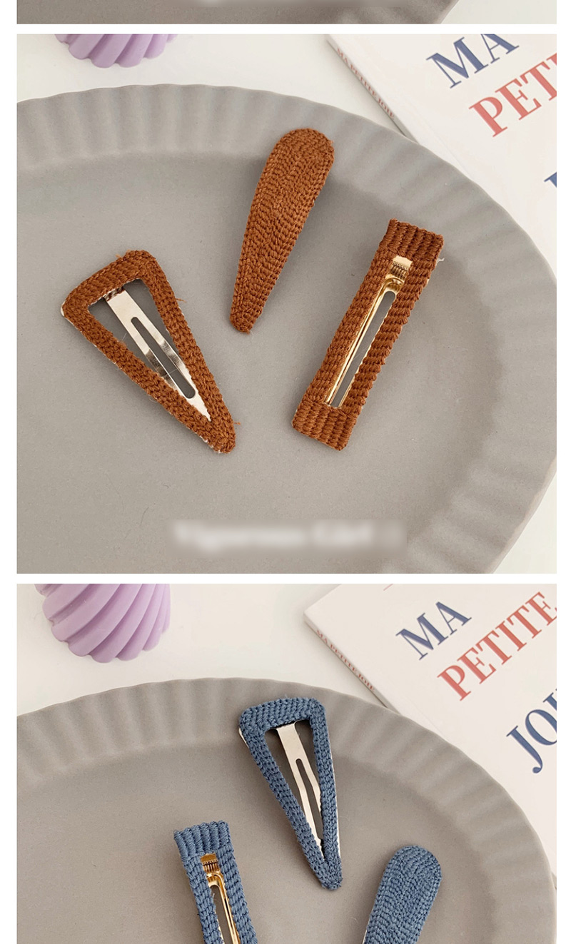 Fashion Water Drop - Purple Geometric Bb Clip (single Price),Hairpins