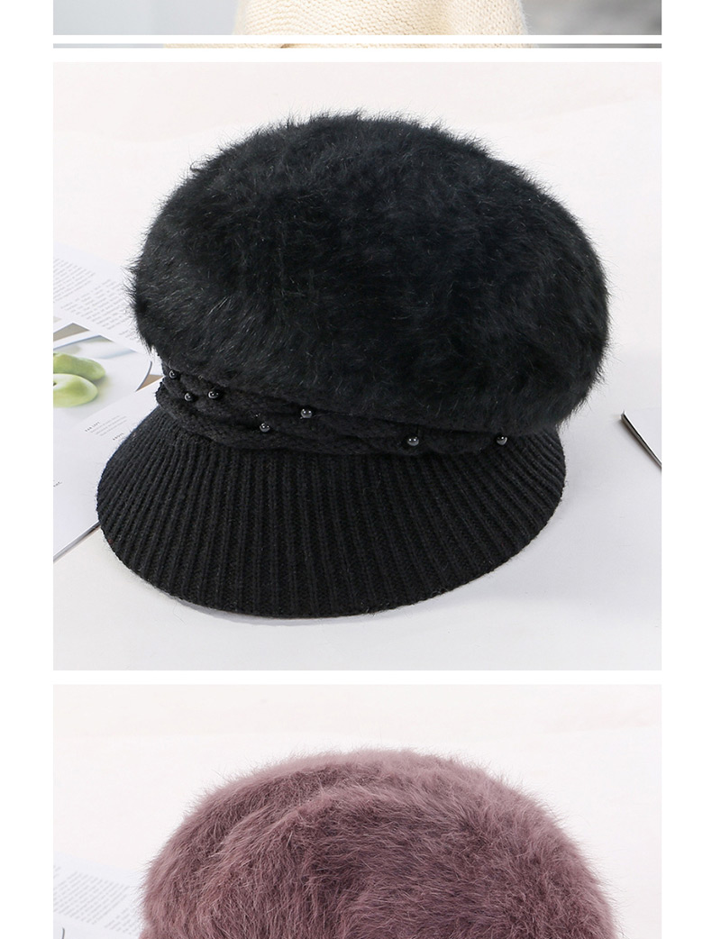 Fashion Purple Velvet Knit Hat,Knitting Wool Hats