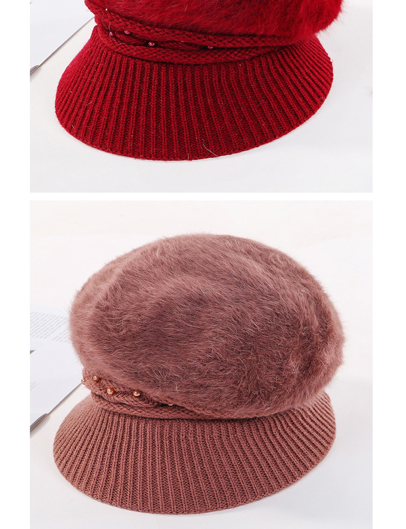 Fashion Beige Velvet Knit Hat,Knitting Wool Hats