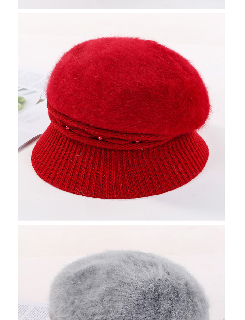 Fashion Red Velvet Knit Hat,Knitting Wool Hats