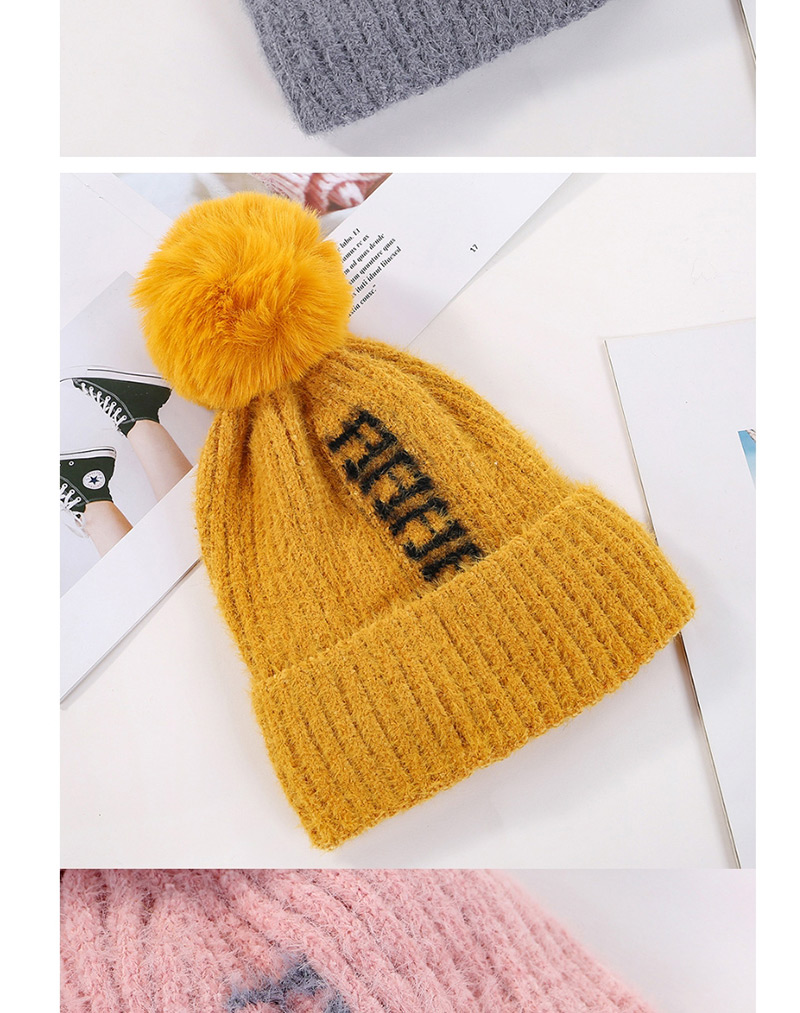 Fashion Khaki Velvet Knitted Wool Cap,Knitting Wool Hats