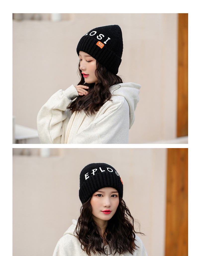 Fashion Red Letter Knit Wool Hat,Knitting Wool Hats