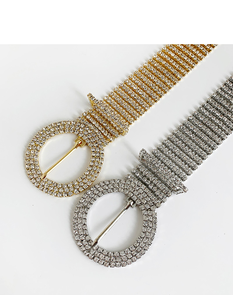 Fashion Silver Alloy Diamond Round Belt,Body Piercing Jewelry