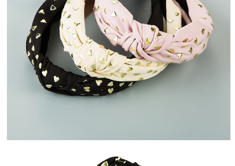 Fashion Creamy-white Nail Pearl Knotted Wide-brimmed Headband,Head Band