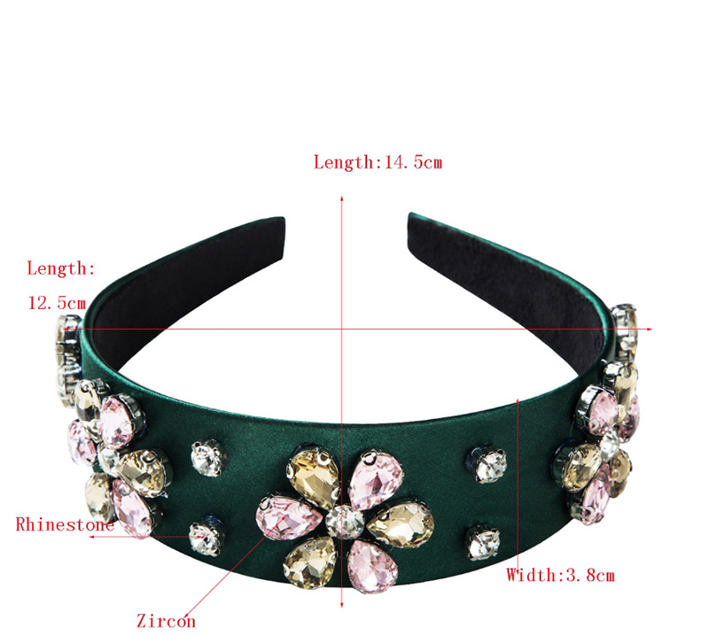 Fashion Green Full Diamond Jewel Headband,Head Band