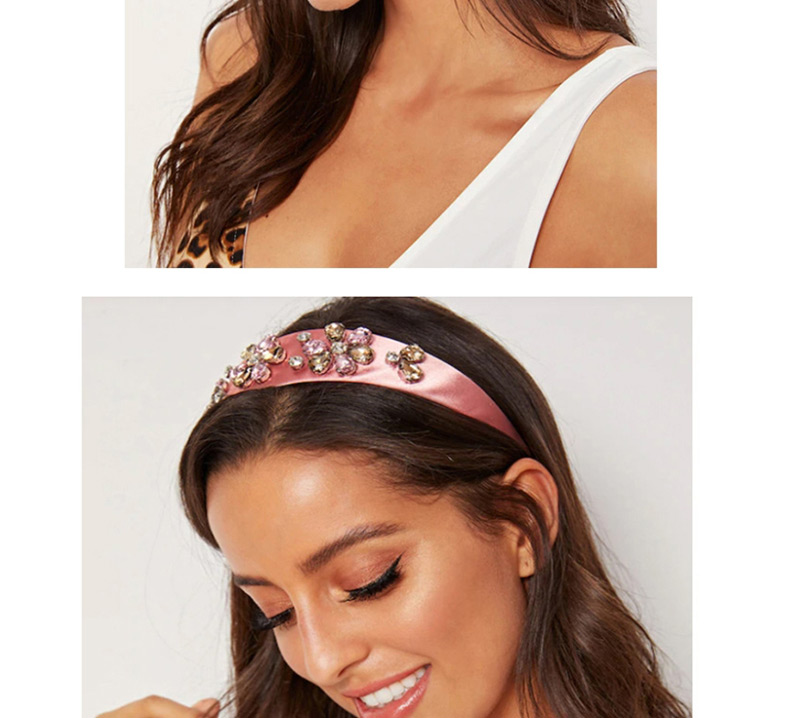 Fashion Pink Full Diamond Jewel Headband,Head Band