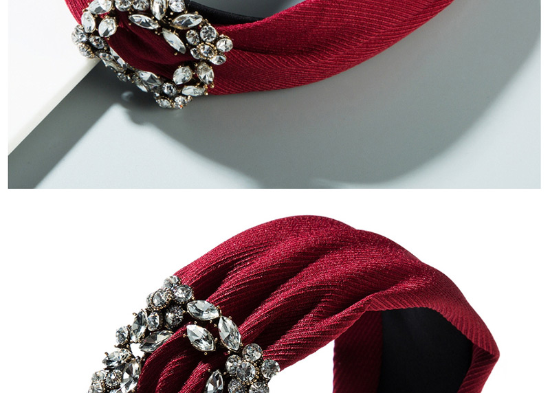 Fashion Red Wide-brimmed Fabric Hoop,Head Band