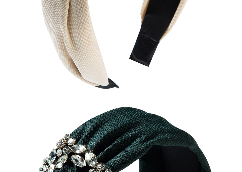 Fashion Green Wide-brimmed Fabric Hoop,Head Band