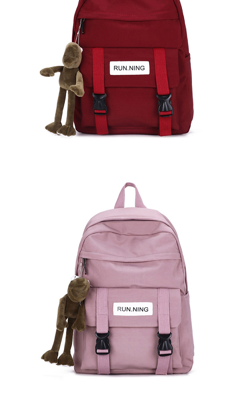 Fashion Red With Pendant Letter Backpack,Backpack