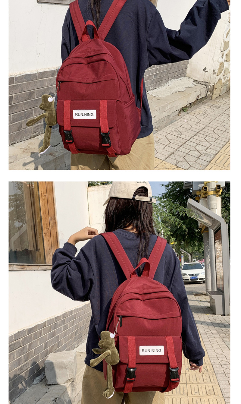Fashion Red With Pendant Letter Backpack,Backpack
