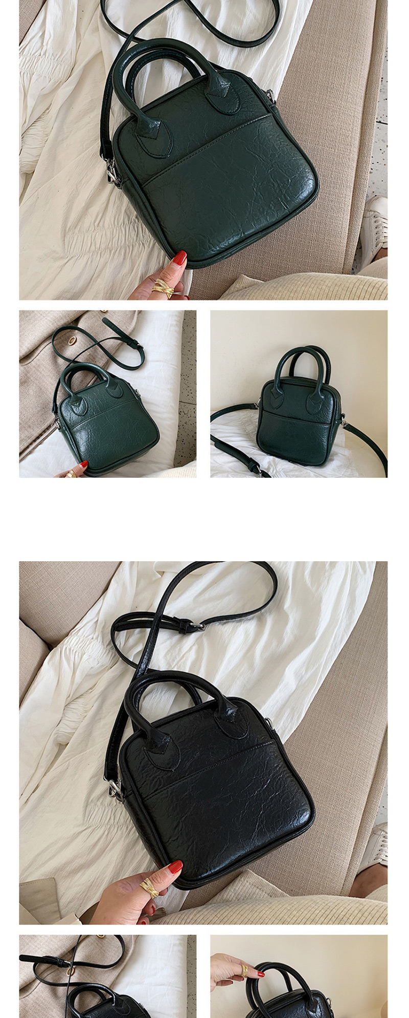 Fashion Green Stitching Shoulder Bag Shoulder Bag,Handbags