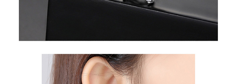 Fashion White Flower Copper Inlaid Zircon Earrings,Earrings