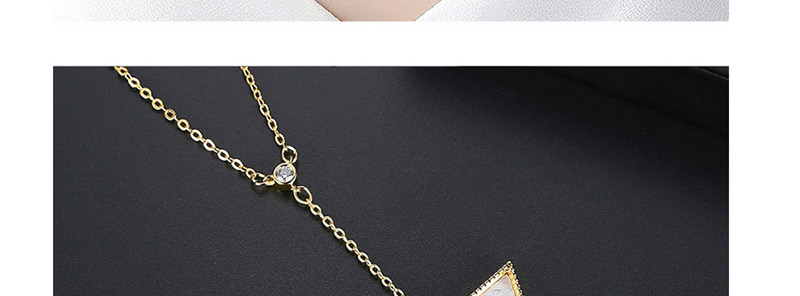 Fashion 18k Openwork Copper Inlaid Zircon Necklace,Necklaces