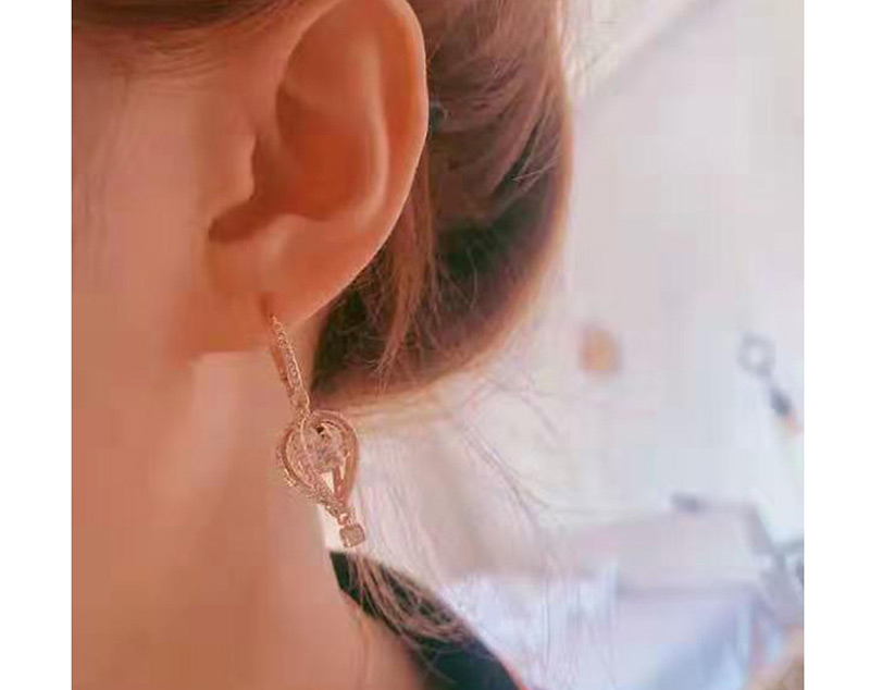 Fashion Gold Crystal Hot Air Balloon Earrings,Earrings